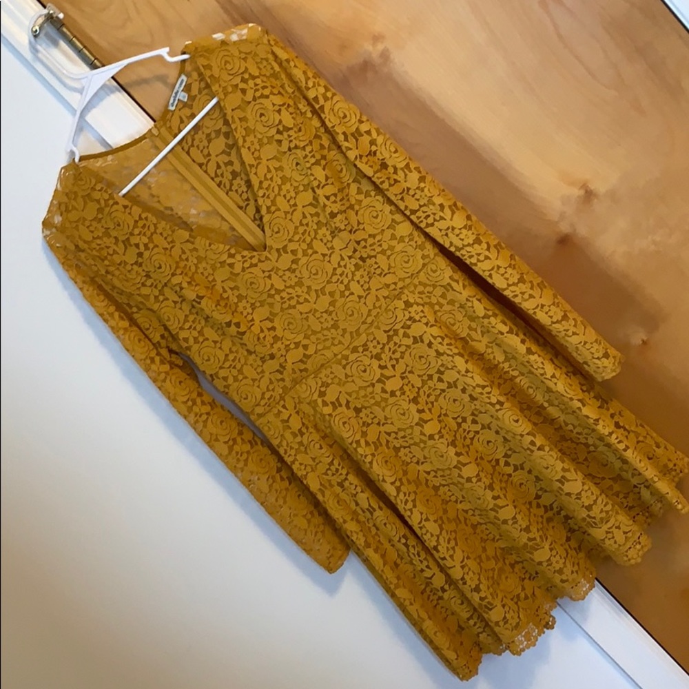 Mustard yellow dress